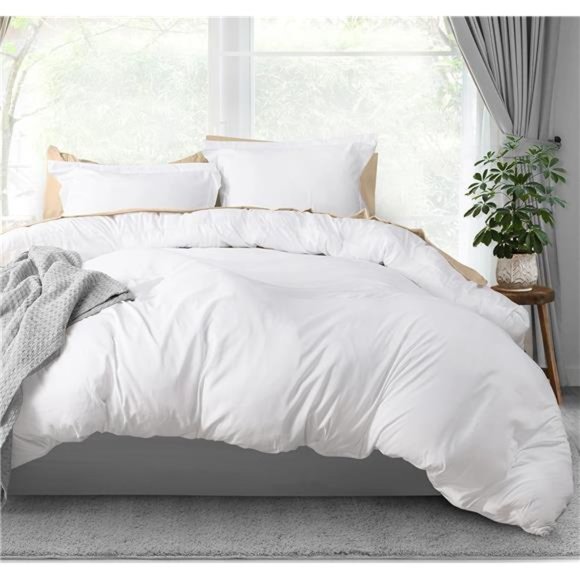 Bedding Duvet Cover Queen Size Set - 1 Duvet Cover with 2 Pillow Shams - Picture 1 of 6